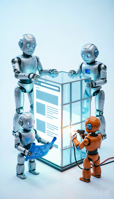 AI Robots Building Together